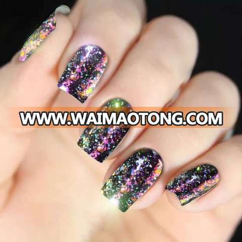 White Flake, Chrome Chameleon Flake, Irregular Flake Pigment For Nail Art